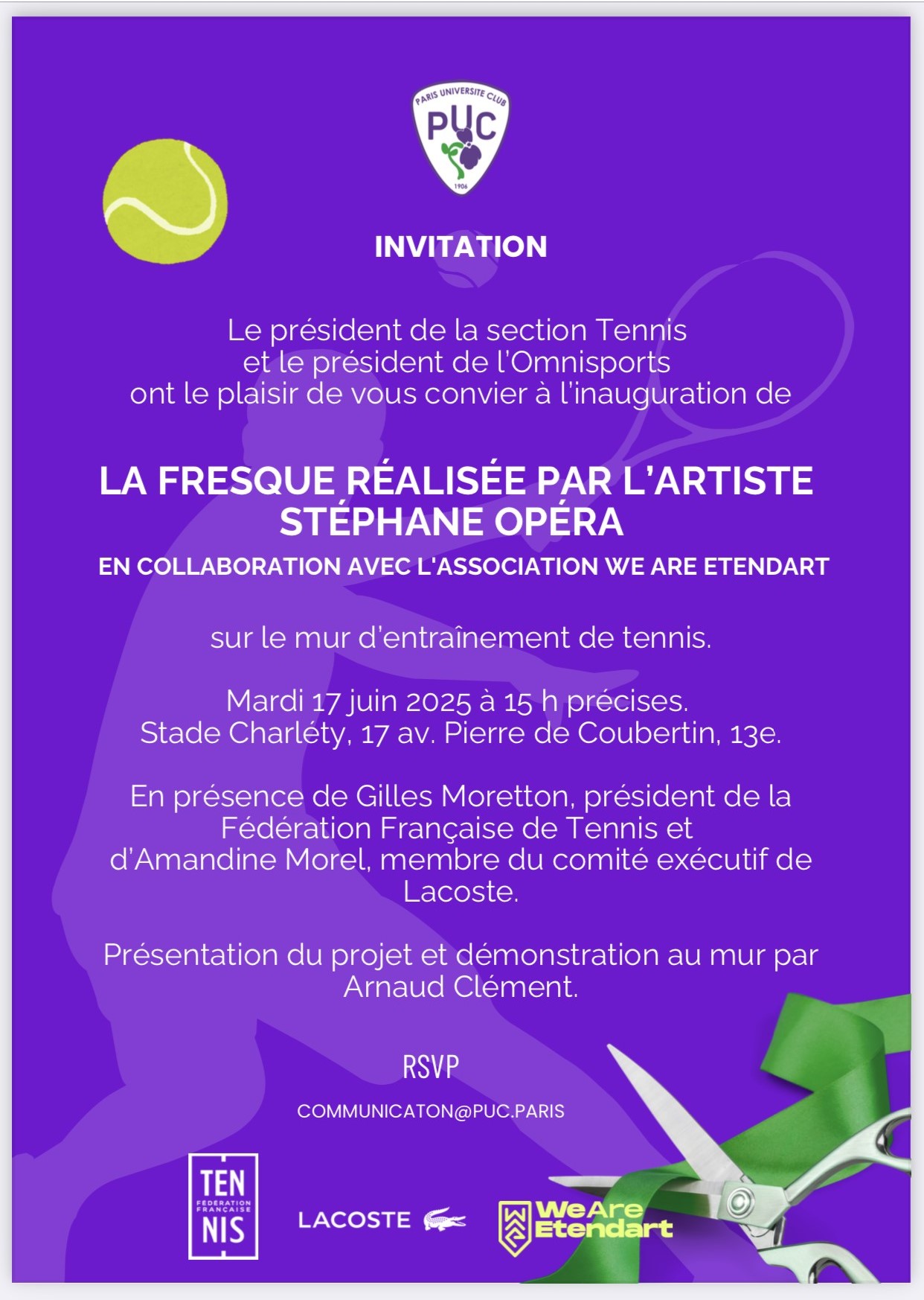 Quand l’art rencontre le tennis… 